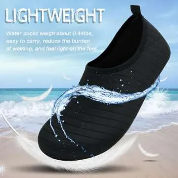 ANLUKE Water Shoes Barefoot Aqua Yoga Socks Quick-Dry Beach Swim Surf Shoes for Women Men