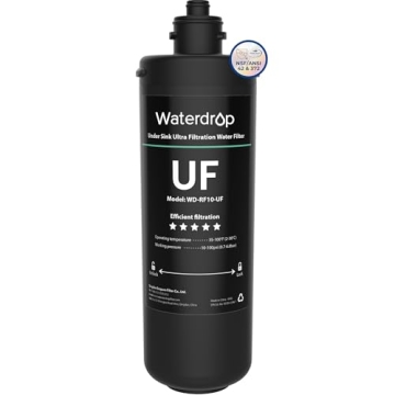 Waterdrop RF10-UF 0.01 Micron Replacement Filter Cartridge For 10UA/10UA-UF/10UB/10UB-UF Under Sink ...