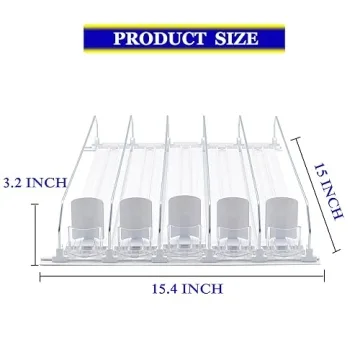 AMLLLC Drink Dispenser for Fridge,Automatic Pusher Glide Soda Can Dispenser for Refrigerator and Adjustable Width - Storage 25 Cans