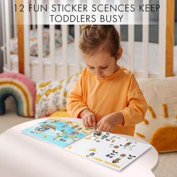 Fun Sticker Book for Toddlers 2-4 Years - Perfect Kids Activity Book with 500+ Beautiful Stickers & ...