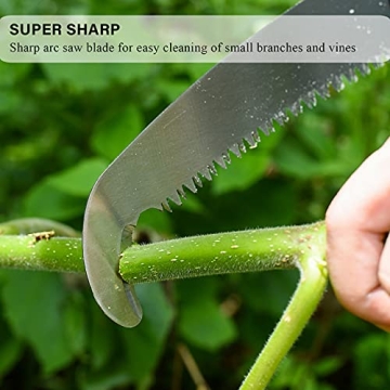 HUNKENR Extendable Tree Pruner Pole Saw for Easy Trimming