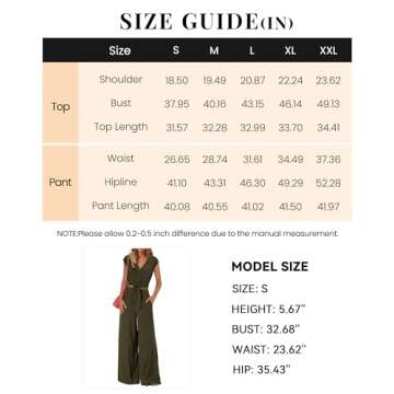 PRETTYGARDEN Women's Summer 2 Piece Outfits 2025 Cap Sleeve V Neck Belted Crop Tops Wide Leg Pant Sets Casual Tracksuit