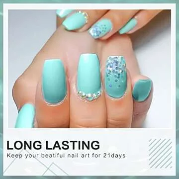Morovan Gel Nail Polish Set 6 Colors 10ML White Blue Gel Nail Polish Kit Green Gel Nail Polish Set Soak Off Gel Nail Kit LED Nail Lamp Cured Gel Nail Kit DIY Salon Home