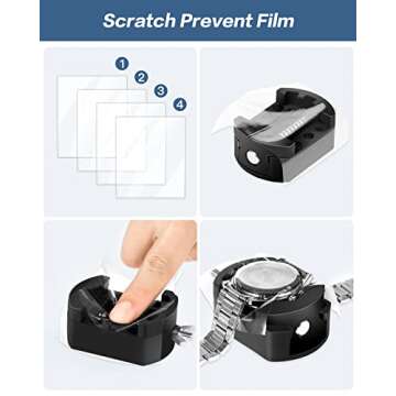 Vastar Watch Repair Kit, Watch Battery Replacement Kit with Watch Repair Screwdriver, Watch Wrench Back Remover, Watch Case Opener, Watch Back Remover Holder for Watch Battery Replacement etc