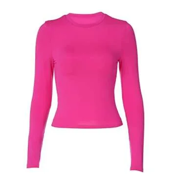 Women's Casual Slim Fit Crop Tops for Fall Fashion