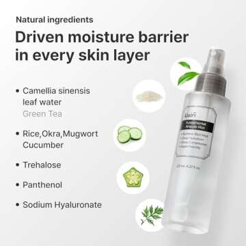 [Dear,Klairs] 2 Step Fundamental Care Set, Ampoule-Like Mist & Water-Based Drop, for Hydration, moisturizing Skincare