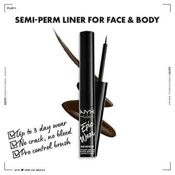 NYX Epic Wear Liquid Liner - Long-Lasting Waterproof Eyeliner