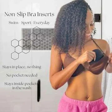 Non-Slip Bra Inserts for Shaping Coverage and Balance in Sports Bras Swimsuits - Oval