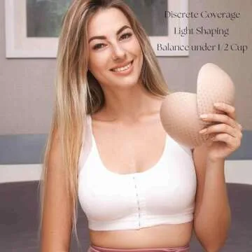 Non-Slip Bra Inserts for Shaping Coverage and Balance in Sports Bras Swimsuits - Oval