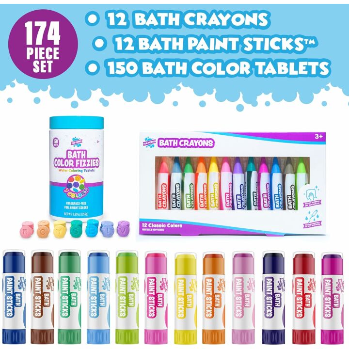 Creative Tub Works® My Bath Colors™ Toy Set for Kids