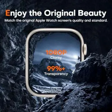 LϟK 6 Pack Apple Watch Series 9/8/7 41mm Screen Protector & Apple Watch 40mm Series 6/5 Screen [Upgrade Soft Film] Self-Healing Flexible TPU Film Ultra-thin Screen Protector for Apple Watch 41mm, 40mm