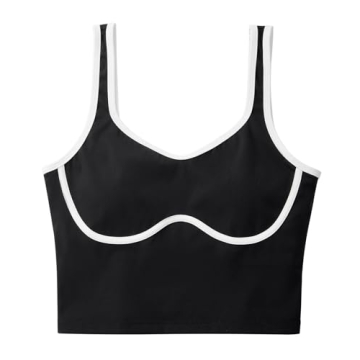 SUUKSESS Sweetheart Neckline Sports Bra Stylish Workout Top