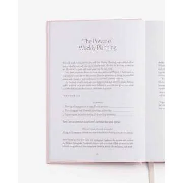 LIFE&Style Planner by Leonie Hanne, Daily Lifestyle Journal for Gratitude, Work, and Wellness with Reflective Prompts, Weekly Goal Planning, Style Insights, 90-Day Planner, Undated (Light Pink)