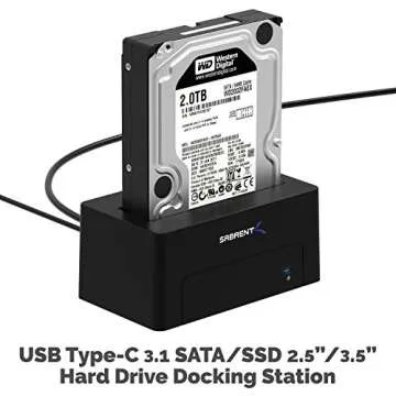 SABRENT USB 3.1 SSD Docking Station Supports UASP & 10TB