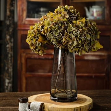 TOPIA Silk Dried Hydrangea Flowers for Elegant Decor
