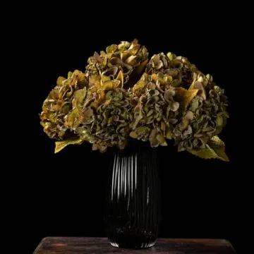 TOPIA Silk Dried Hydrangea Flowers for Elegant Decor