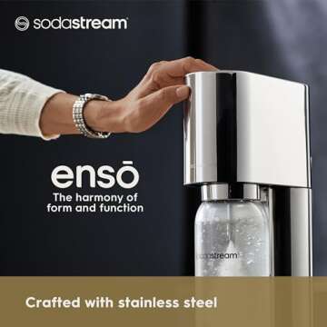 SodaStream Enso Sparkling Water Maker - Eco-Friendly & Stylish