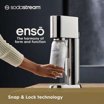 SodaStream Enso Sparkling Water Maker - Eco-Friendly & Stylish
