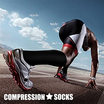 Comfortable CHARMKING Compression Socks for Enhanced Support