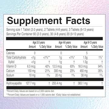 Jack N' Jill Tooth Sparkles - Tooth Cleaning Calcium Chews, Supports Teeth & Bone Development, Natural Flavors, with Xylitol, Vitamin D & Calcium, Sugar-Free - Natural Strawberry, 60 Tablets