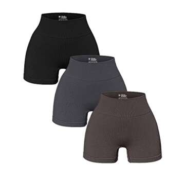 OQQ Women's Seamless Yoga Shorts - Workout Excellence