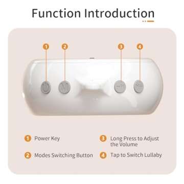 FEISIKE Crib Mobile Motor with 3 Modes and 35 Lullabies