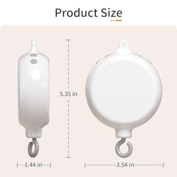 FEISIKE Crib Mobile Motor with 3 Modes and 35 Lullabies