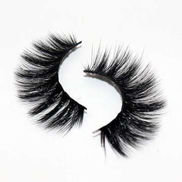Veleasha Lashes 5D Faux Mink Lashes Fluffy False Eyelashes Volume Eye Lashes Wispy Fake Lashes Eyelashes Dramatic Look 7 Pairs Luxurious Handmade Fake Eyelashes Pack (5D01)