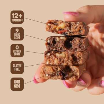 The Bomb Co. Blender Bomb Bar, Cacao Sea Salt, Superfood Snack Bar, Antioxidant Supplement, Almond Butter, Hemp Seeds, Chia Seeds, Flax Seeds, Vegan Chocolate Chips, Cacao Powder, Sea Salt, 9 Bars
