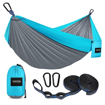Kootek Camping Hammock: 500 lbs Capacity, Lightweight & Portable for Outdoor Adventures