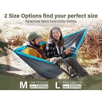 Kootek Camping Hammock 500 lbs Capacity Lightweight Portable