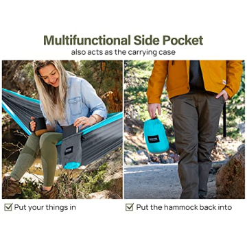 Kootek Camping Hammock 500 lbs Capacity Lightweight Portable