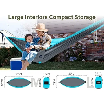 Kootek Camping Hammock 500 lbs Capacity Lightweight Portable