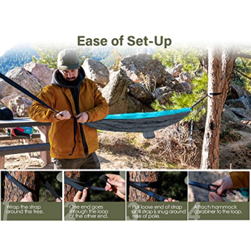 Kootek Camping Hammock 500 lbs Capacity Lightweight Portable