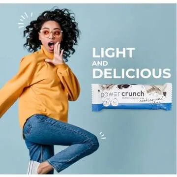 Delicious Power Crunch Protein Bars - Cookies and Crème Flavor