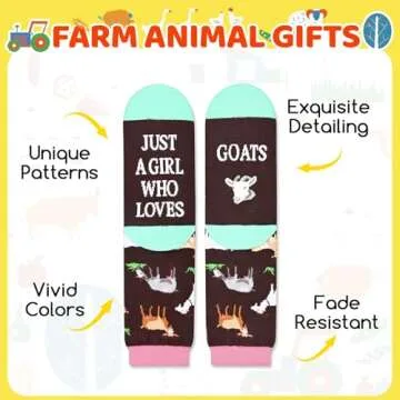 Funny Goat Socks for Women - Unique Gift for Goat Lovers