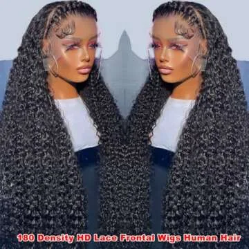 HINOEI 13x6 Water Wave Lace Front Wig - 100% Human Hair