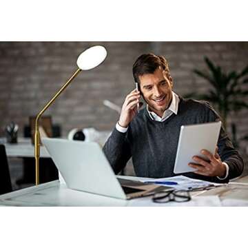 O'Bright Moon Adjustable LED Floor Lamp for Reading