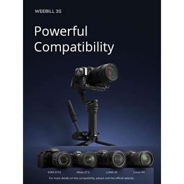 ZHIYUN Weebill 3S [Official] Gimbal Stabilizer for DSLR and Mirrorless Camera Canon/Nikon/Sony/Panas...