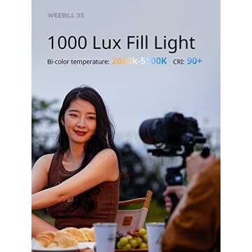 ZHIYUN Weebill 3S [Official] Gimbal Stabilizer for DSLR and Mirrorless Camera Canon/Nikon/Sony/Panasonic/Fujifilm,Fill Light,Native Vertical Shooting