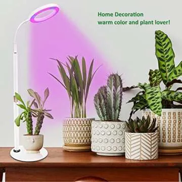 RLAXBEE Full Spectrum Grow Light with Adjustable Stand