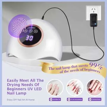 72W UV LED Nail Lamp with Auto Sensor & Timer