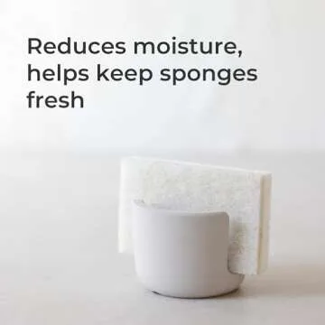 Selegna Diatomite Quick Dry Kitchen Sink Organizer (Brown, Small, 0.42 lbs) - Absorbent Drying Rack for Dish Sponge