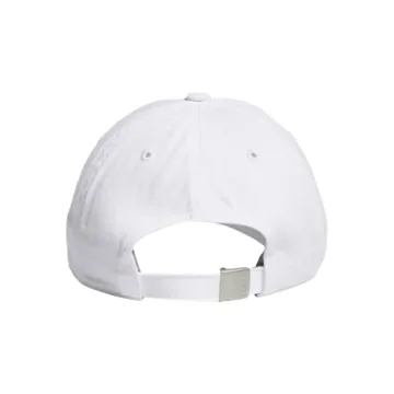 adidas Women's Saturday Hat, Relaxed fit Athletic Adjustable Cotton Baseball Cap, White/1.0, One Size