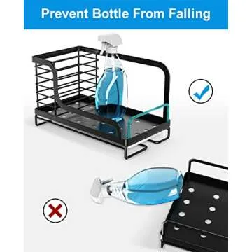 Rustproof ODesign Kitchen Sink Organizer with Drip Tray