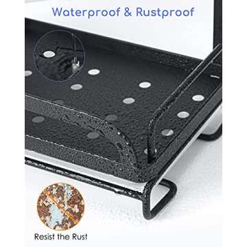 Rustproof ODesign Kitchen Sink Organizer with Drip Tray