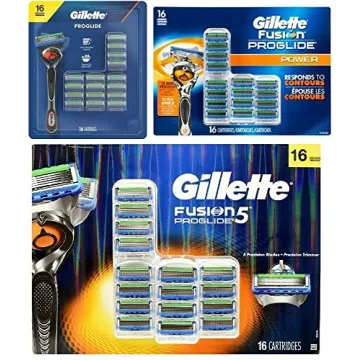Gillette Fusion5 ProGlide 16 Cartridge Blades for Men