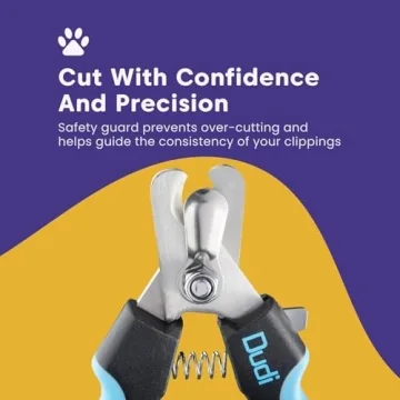 Dudi Dog Nail Clippers - Sharp Blades, Safety Guard for Pets