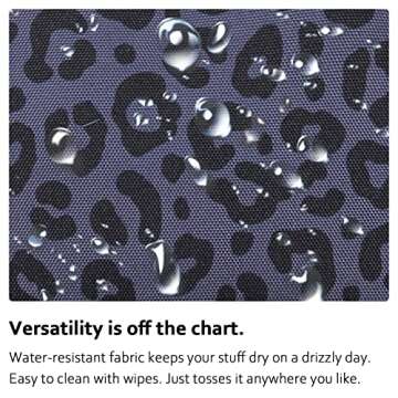 HotStyle 521s Fashion Fanny Pack, Small Waist Bag for Hiking, Cross Body Style Cute for Women, Kids & Girls, Cheetah, Dark Gray