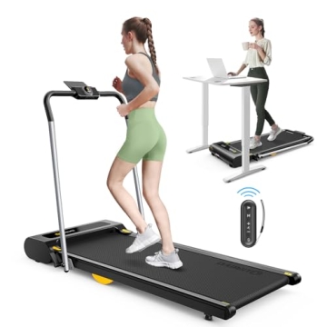 UREVO 2 in 1 Folding Treadmill for Home and Office